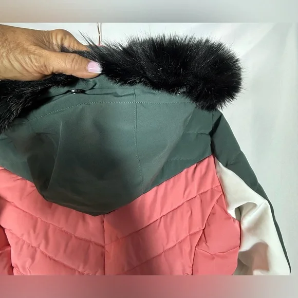 Killtec Women’s KSW 250 Ski Quilted Jacket in Green, Pink, & White Size 8, NWOT - Picture 14 of 16
